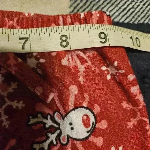 Unbranded Girls Red Holiday Reindeer Pajama Pants Size 4 - Picture 6 of 9